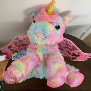Dreamtopia Kiss & Care Barbie 2022 Plush Unicorn Lights & Sound Working With Tag